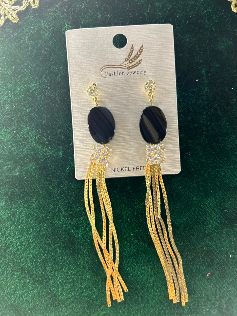 Elegant Drop Earrings – Gold Touch