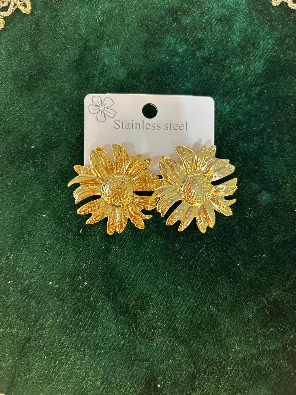 Golden Petal Earrings